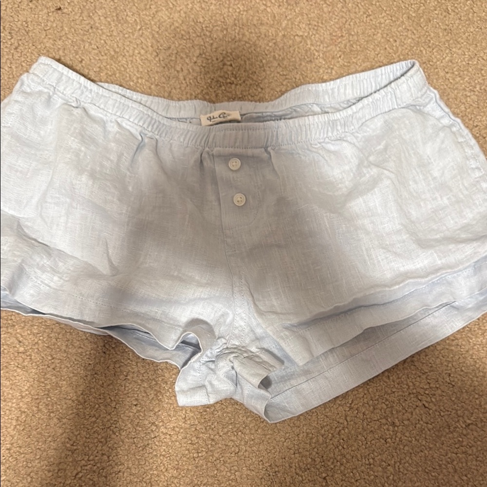 Brandy Melville Blue High Waist Shorts